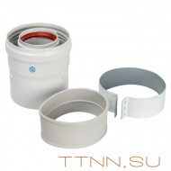 Адаптер STOUT для котла вертикальный D 60/100 Адаптер STOUT для котла вертикальный D 60/100