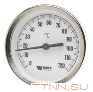Термометр биметаллический с погружной гильзой Watts F+R801 (T) 100/50 резьба с самоуплотнением Термометр биметаллический с погружной гильзой Watts F+R801 (T) 100/50 резьба с самоуплотнением