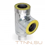 Сэндвич-тройник угол 90° Ф100х200 Сэндвич-тройник угол 90° Ф100х200