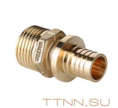 Соeдинитель аксиальный Valtec 16х1/2" VTm.401.BG.001604 с переходом на наружную резьбу