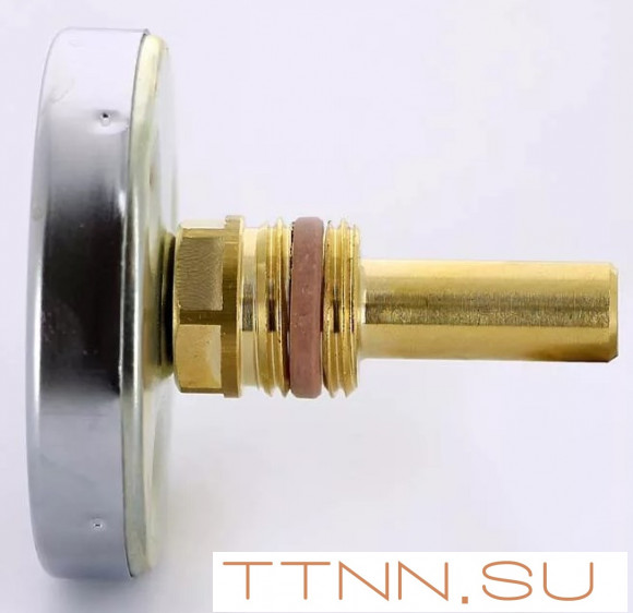 Термометр биметаллический с погружной гильзой Watts F+R801 (T) 63/50 резьба с самоуплотнением Термометр биметаллический с погружной гильзой Watts F+R801 (T) 63/50 резьба с самоуплотнением