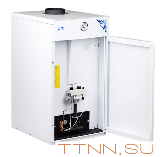 Газовый напольный котел СервисГаз Очаг Премиум АОГВ-35 EM с автоматикой SIT Газовый напольный котел СервисГаз Очаг Премиум АОГВ-35 EM с автоматикой SIT