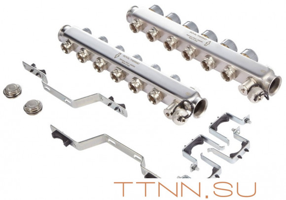 Для отопления Royal Thermo 1" ВР-3/4" НР, 9 выходов, нерж. (RTE 51.109) Для отопления Royal Thermo 1" ВР-3/4" НР, 9 выходов, нерж. (RTE 51.109)