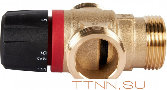 Смесительный клапан Rommer 1" НР 20-43°С KV 1,6 (RVM-0131-164325) боковое смешивание Смесительный клапан Rommer 1" НР 20-43°С KV 1,6 (RVM-0131-164325) боковое смешивание