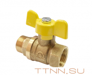 Кран шаровый газовый VALFEX 3/4" ВН/НР бабочка VALFEX 11Б27фтМ Кран шаровый газовый VALFEX 3/4" ВН/НР бабочка VALFEX 11Б27фтМ