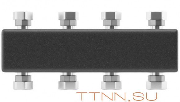 Распределительный коллектор Wester до 3 контуров с кронштейном Распределительный коллектор Wester до 3 контуров с кронштейном