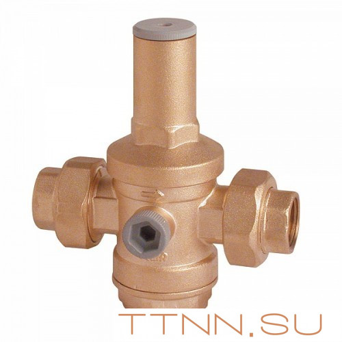 Редуктор давления муфтовый ICMA два боковых подключения 1 1/2" gas для манометра Редуктор давления муфтовый ICMA два боковых подключения 1 1/2" gas для манометра