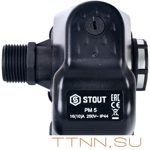 Реле давления для водоснабжения со встроенным манометром STOUT PM5-3W, 1-5 бар Реле давления для водоснабжения со встроенным манометром STOUT PM5-3W, 1-5 бар