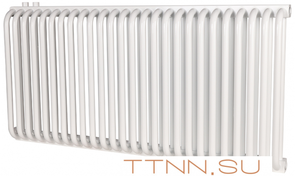 Стальной трубчатый радиатор 2-колончатый Rommer RST 2050/26 нижнее правое подключение RAL9016 Стальной трубчатый радиатор 2-колончатый Rommer RST 2050/26 нижнее правое подключение RAL9016