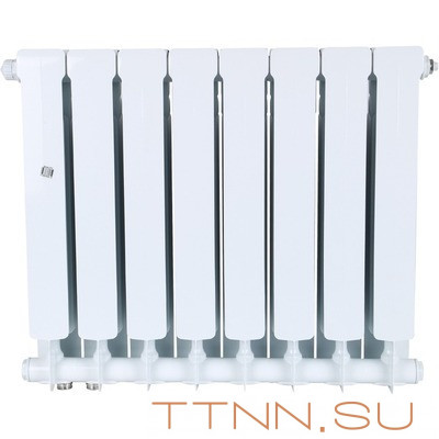 Биметаллический радиатор STOUT SPACE 500 нижнее 8 секций (SRB-0320-050008) Биметаллический радиатор STOUT SPACE 500 нижнее 8 секций (SRB-0320-050008)