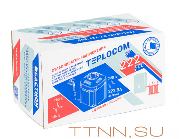 Стабилизатор напряжения Teplocom ST – 222/500 Стабилизатор напряжения Teplocom ST – 222/500