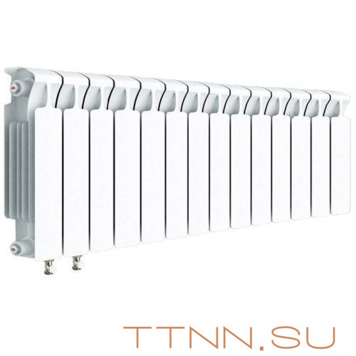 Радиатор биметаллический Rifar Monolit 350 Ventil 14 секций Радиатор биметаллический Rifar Monolit 350 Ventil 14 секций
