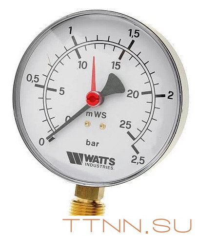Манометр радиальный Watts F+R200 (MDR) 63/ 25x1/4" Манометр радиальный Watts F+R200 (MDR) 63/ 25x1/4"