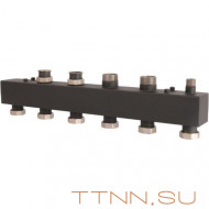 Стальной распределительный коллектор ROMMER на 3(4) отопительных контура 1 1/2", арт. RDG-0017-004034 Стальной распределительный коллектор ROMMER на 3(4) отопительных контура 1 1/2", арт. RDG-0017-004034