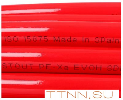 Труба сшитый полиэтилен 20 мм STOUT PEX-a 20х2,0 (бухта 200 метров) красная Труба сшитый полиэтилен 20 мм STOUT PEX-a 20х2,0 (бухта 200 метров) красная