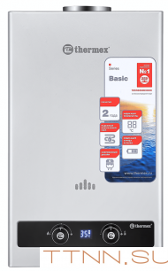Газовый проточный водонагреватель Thermex B 20 D (Silver) Газовый проточный водонагреватель Thermex B 20 D (Silver)