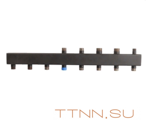 Стальной распределительный коллектор Rommer 5 контуров 1х11/4 Стальной распределительный коллектор Rommer 5 контуров 1х11/4