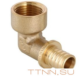 Угольник аксиальный VALTEC 16х1/2 VTm.452.G.001604 с переходом на внутреннюю резьбу