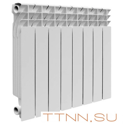 Алюминиевый радиатор Rommer Plus 500 8 секций Алюминиевый радиатор Rommer Plus 500 8 секций