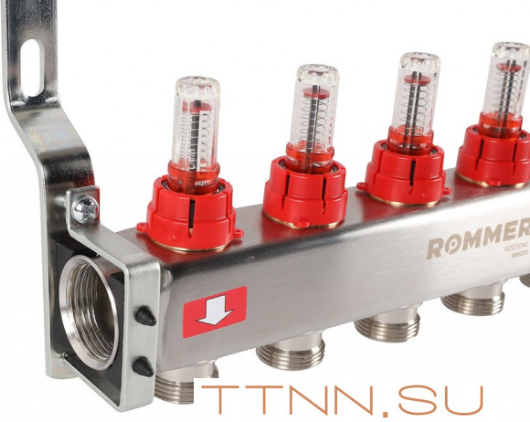 Для отопления Rommer 1"/3/4"x5 с расходомерами (RMS-1201-000005) Для отопления Rommer 1"/3/4"x5 с расходомерами (RMS-1201-000005)