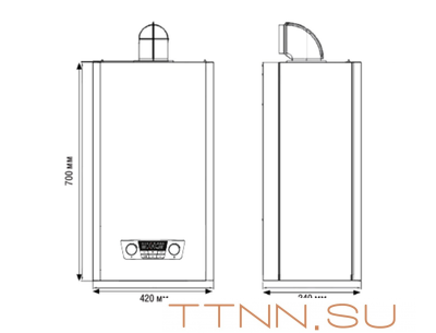 Настенный газовый котел Kentatsu Nobby Balance Plus 12-2CS Настенный газовый котел Kentatsu Nobby Balance Plus 12-2CS