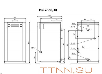 Напольный газовый котел Лемакс Classic-40 Напольный газовый котел Лемакс Classic-40