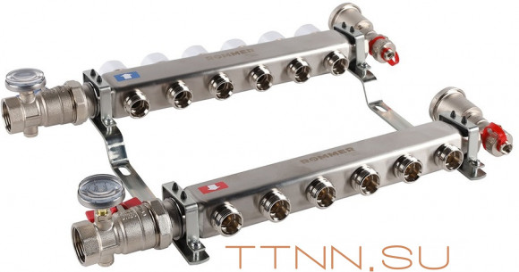 Для отопления Rommer 1"/3/4"x6 с запорными клапанами (RMS-3210-000006) Для отопления Rommer 1"/3/4"x6 с запорными клапанами (RMS-3210-000006)