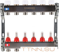 Для отопления Rommer 1"/3/4"x6 с расходомерами (RMS-1200-000006) Для отопления Rommer 1"/3/4"x6 с расходомерами (RMS-1200-000006)