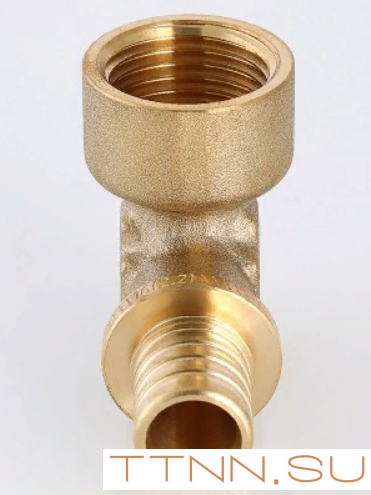 Угольник аксиальный Valtec 25х3/4 VTm.452.BG.002505 с переходом на внутреннюю резьбу