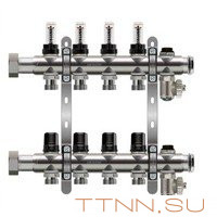 Коллекторная группа TIM KCS1003 3 выхода без кранов нержавеющая сталь Коллекторная группа TIM KCS1003 3 выхода без кранов нержавеющая сталь