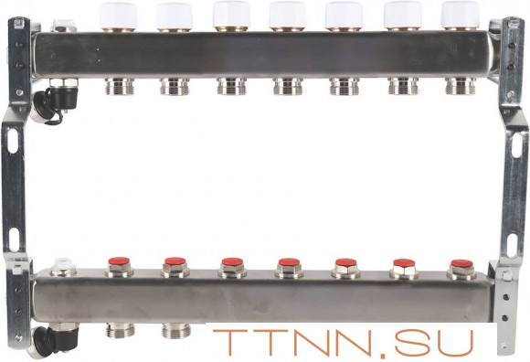 Для отопления Rommer 1"/3/4"x7 с запорными клапанами (RMS-3201-000007) Для отопления Rommer 1"/3/4"x7 с запорными клапанами (RMS-3201-000007)