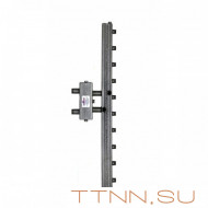 Распределительный коллектор совмещенный с гидравлическим разделителем на 5 контуров, арт. ГК5V-110 Распределительный коллектор совмещенный с гидравлическим разделителем на 5 контуров, арт. ГК5V-110