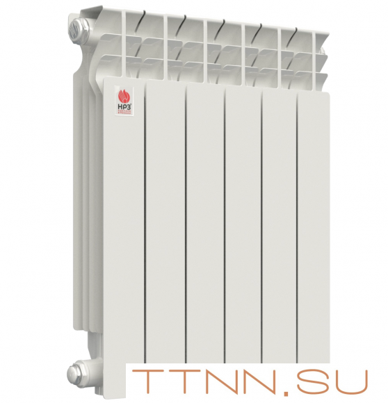 Алюминиевый радиатор НРЗ ЛЮКС 500/100 10 секций Алюминиевый радиатор НРЗ ЛЮКС 500/100 10 секций