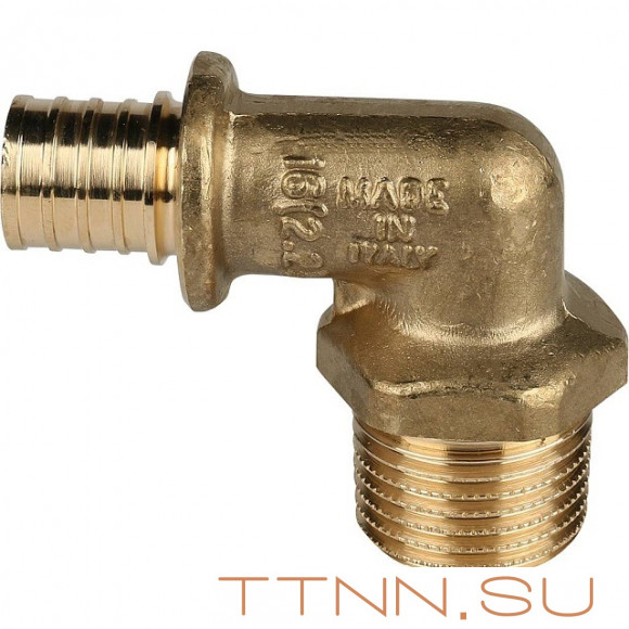 Угольник-переходник с наружной резьбой 16xR 1/2" для труб из сшитого полиэтилена Угольник-переходник с наружной резьбой 16xR 1/2" для труб из сшитого полиэтилена