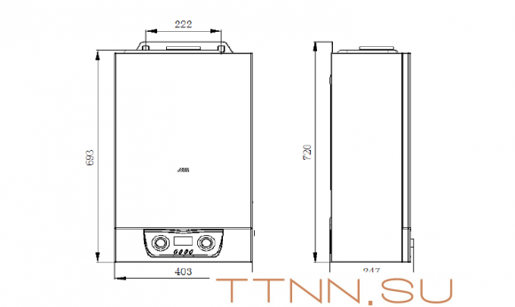 Настенный газовый котел MIZUDO M20ТH OpenTherm Настенный газовый котел MIZUDO M20ТH OpenTherm
