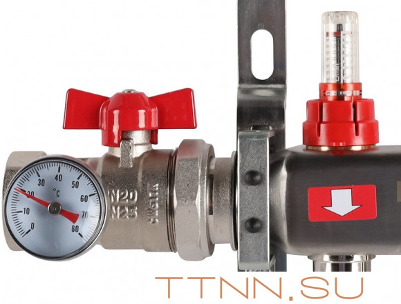 Для отопления Rommer 1"/3/4"x8 с расходомерами (RMS-1210-000008) Для отопления Rommer 1"/3/4"x8 с расходомерами (RMS-1210-000008)