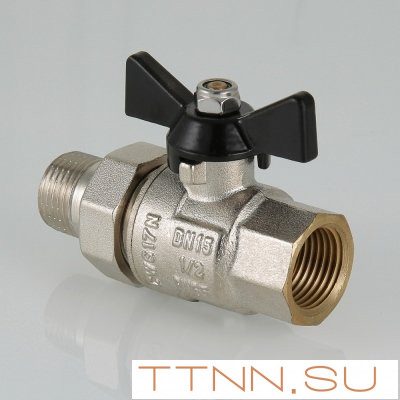 Кран шаровый с накидной гайкой Valtec 1/2" МF VT.327 Кран шаровый с накидной гайкой Valtec 1/2" МF VT.327